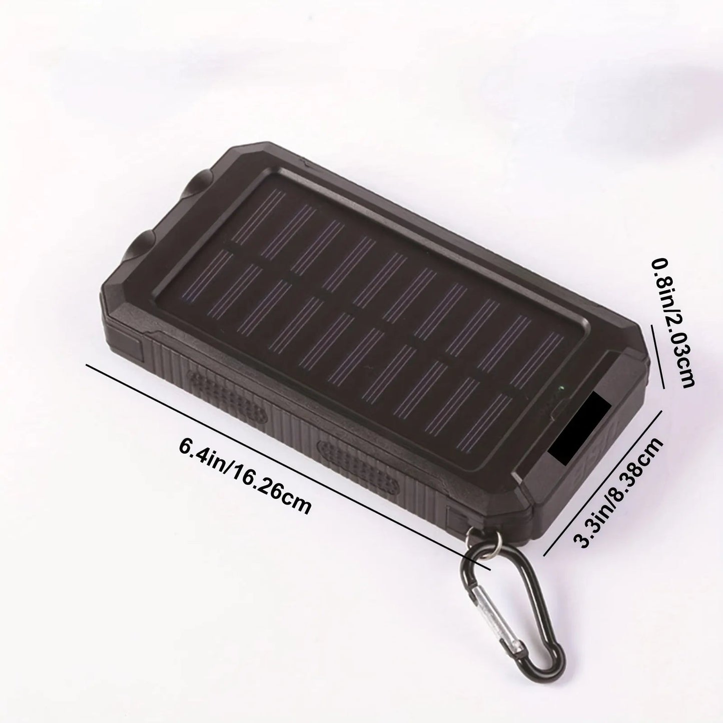 Camping Power Bank & Flashlight | Solar & USB Rechargeable | 20000mAh Capacity