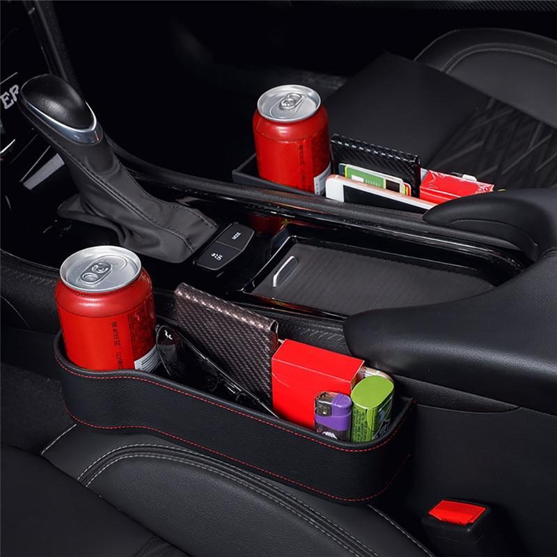 Car Seat Gap Organizer | Faux Leather Crevice Storage | Universal Fit | Prevents Item Loss