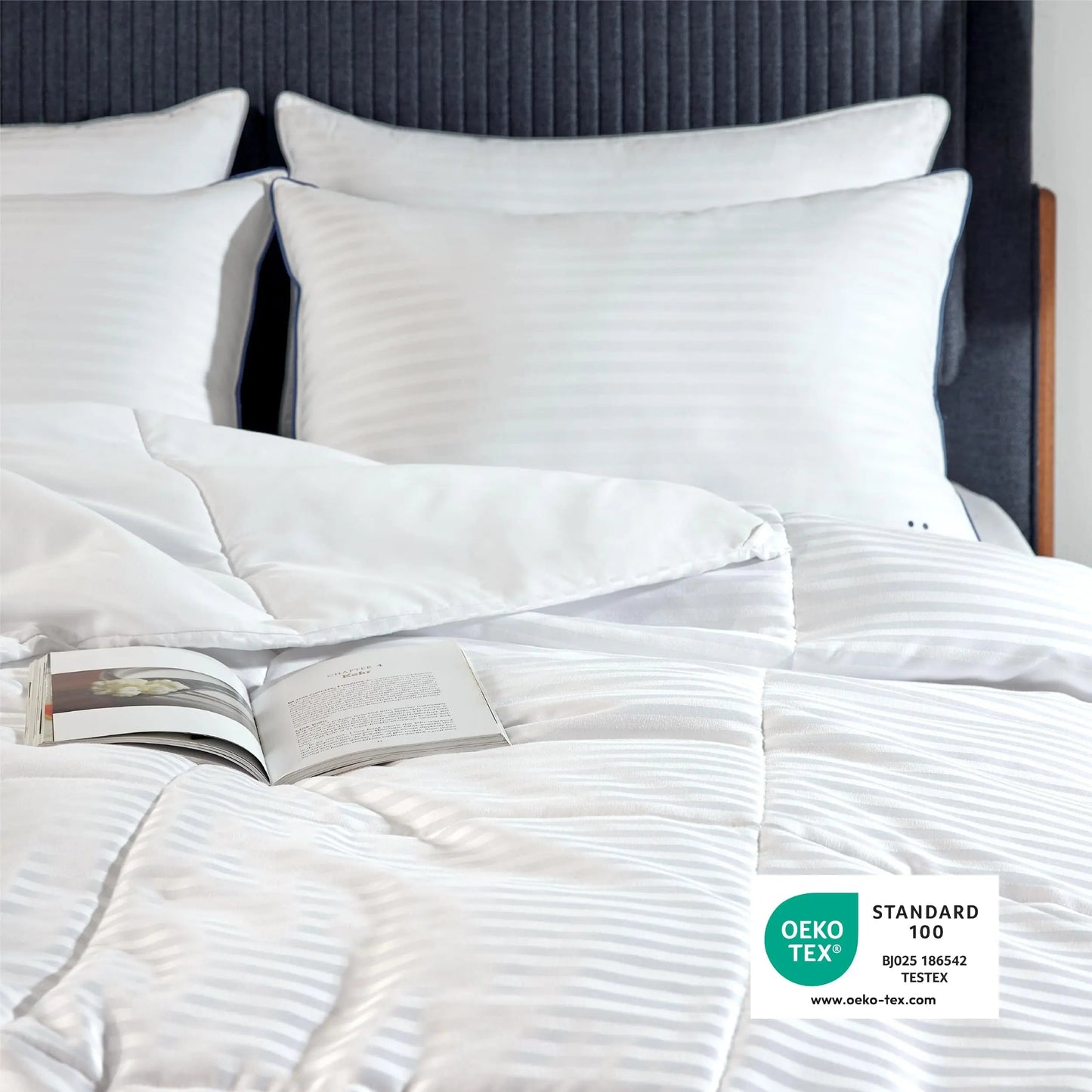 Duvet Insert | Lightweight Cooling Quilted Box Stitch | Microfiber Cover & Down-Alternative Filling