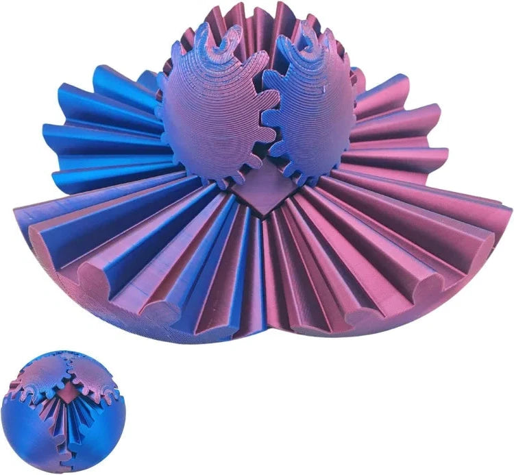 Fidget Toy | Steampunk Gear Ball | Pocket-Sized | Multicolor Options