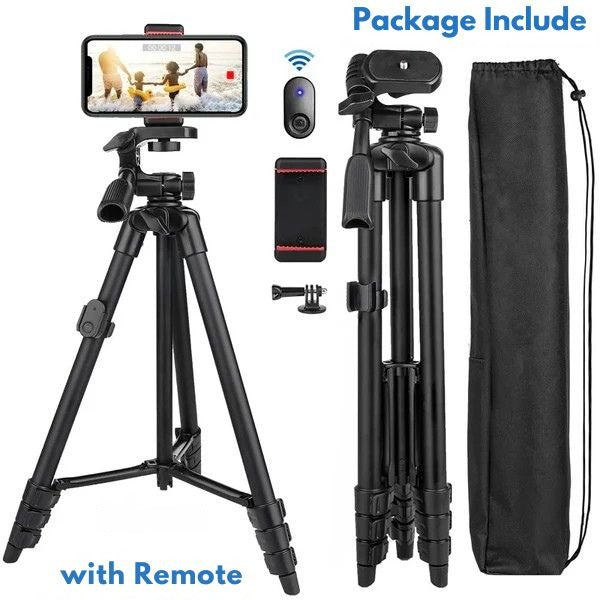 Phone Tripod | 3-in-1 Selfie Stick w/ Bluetooth Remote | Aluminium