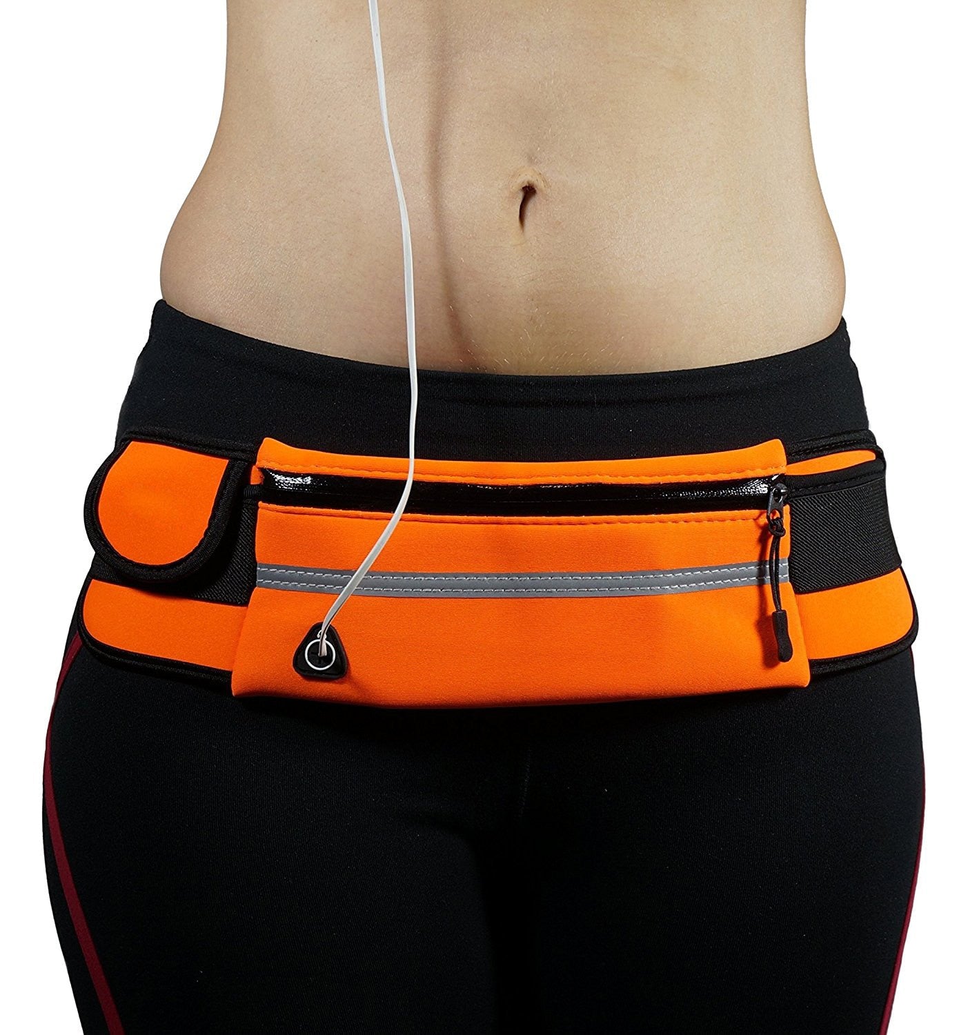 Running Waist Bag | Waterproof & Reflective | Zipper Pocket & Velcro Side Pocket