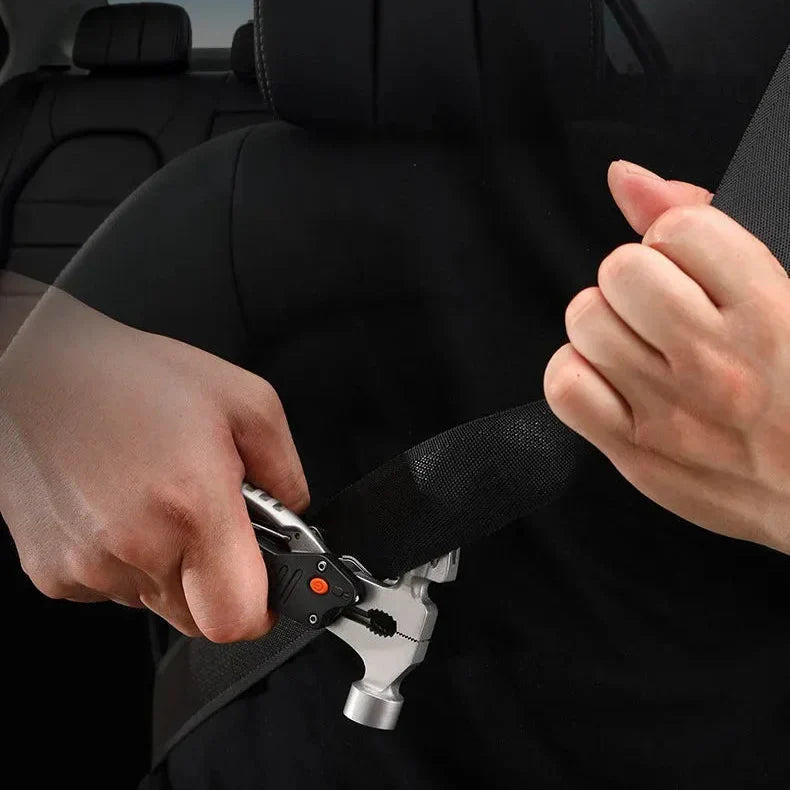 Tactical Multi-Tool | 10-in-1 Survival Tool | Stainless Steel Head | Emergency Use
