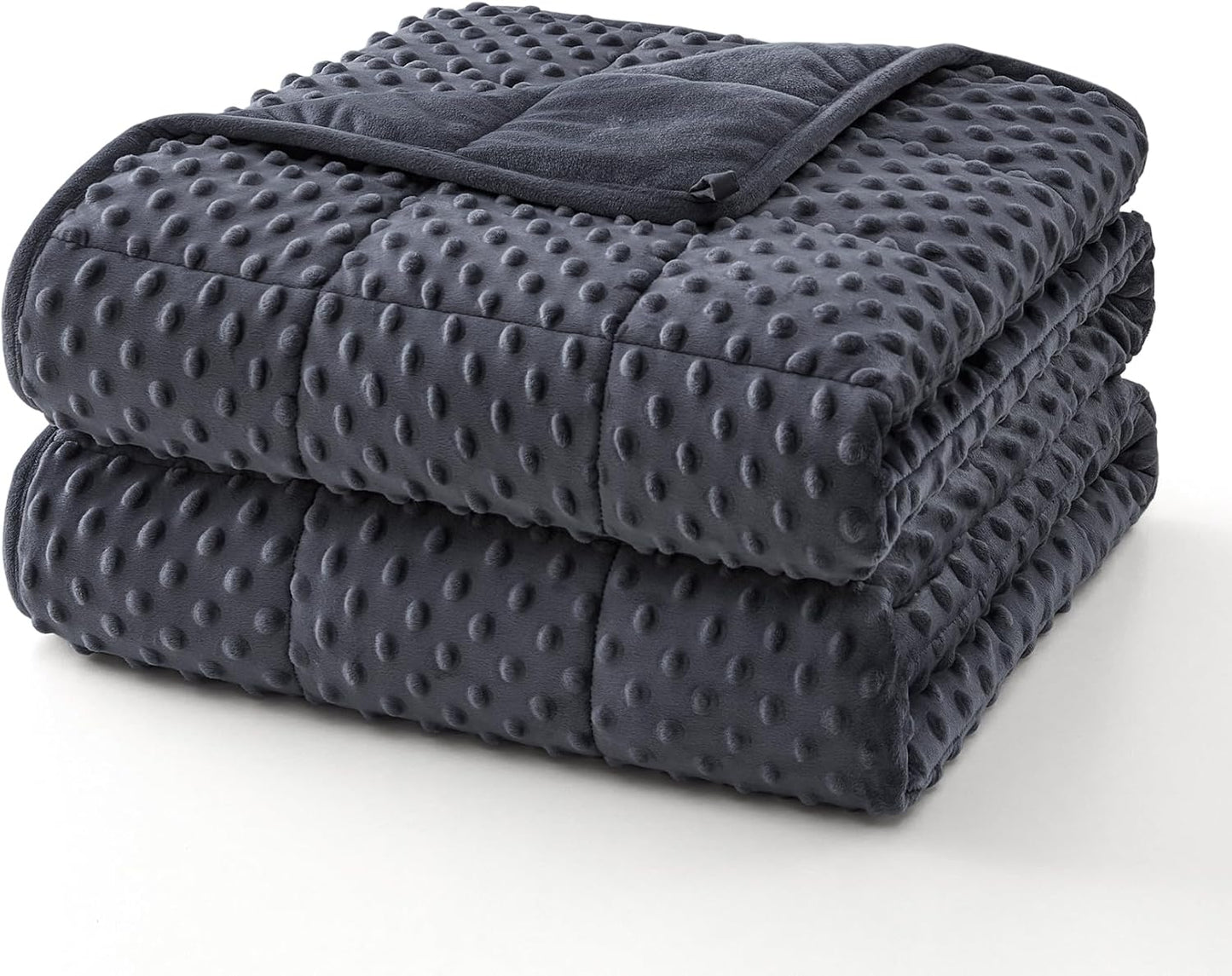 Weighted Blanket for Adults | Polka Dot Design | Cooling Microfiber Fabric | Stress Relief
