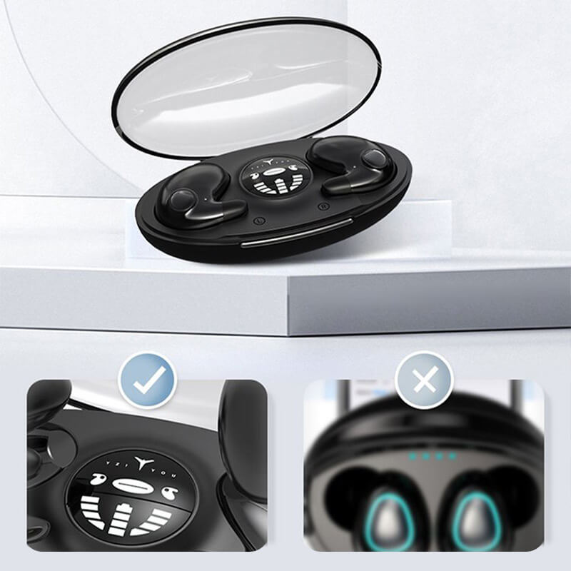 Wireless Earbuds | 24h Battery | Noise Reduction & Mic | Feather-Light Sleep Fit