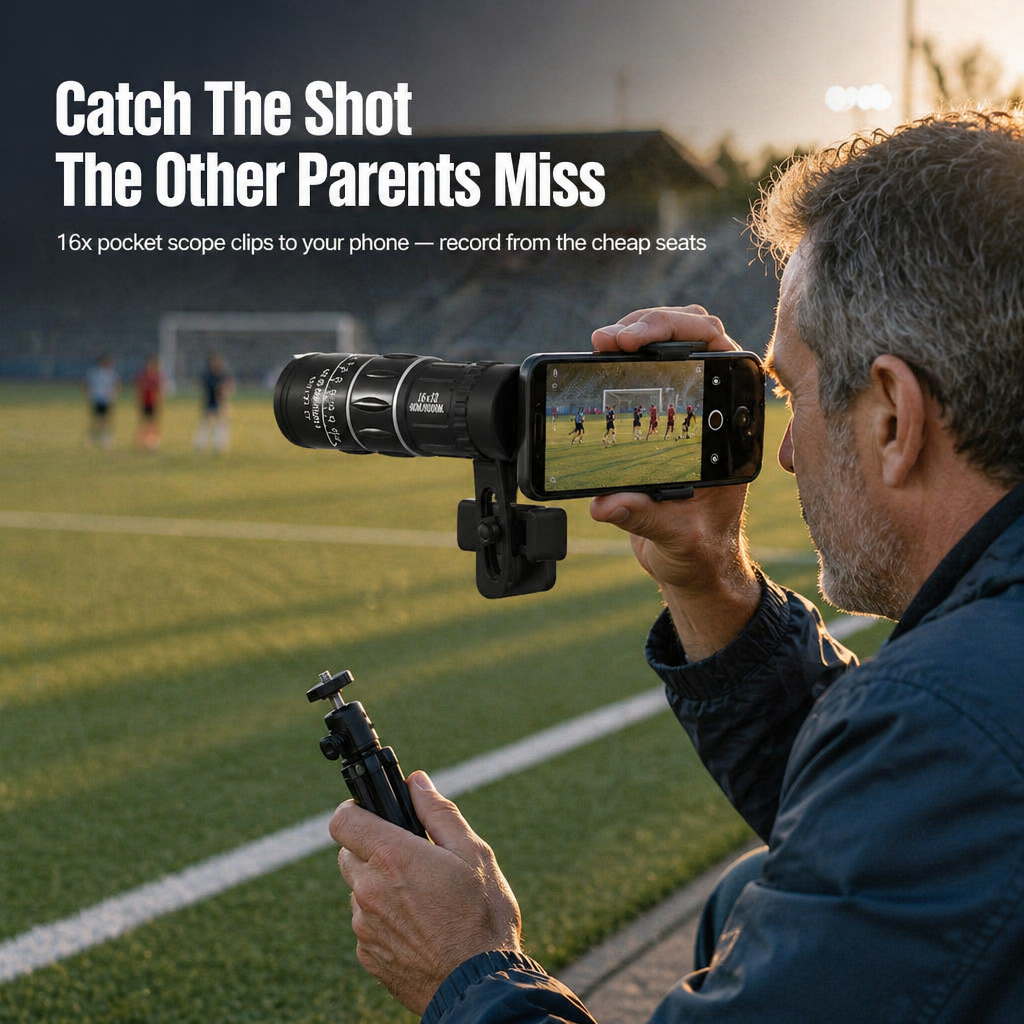 VistaVibe™ — View Sports, Wildlife, and Concerts 16x Closer Right From Your Pocket