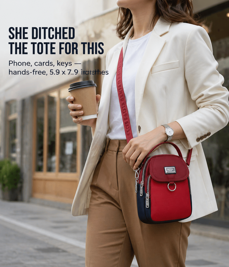 SwiftNest™ Mini Crossbody — Effortless Access and Style that Frees Your Hands and Mind