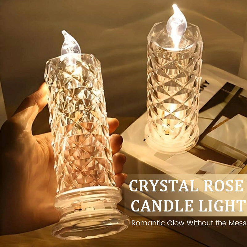 LumaLuxe™ Prism Candle — Ignite Timeless Romance with Effortless, Flame-Free Glow