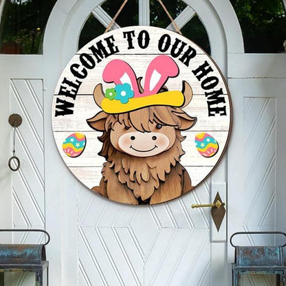 MagneMoo™ Highland Cow Sign — Transform Your Entryway Into a Joyful, Ever-Changing Celebration Centerpiece