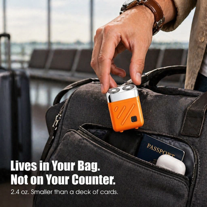 AeroGlide™ Mini Shaver — Defeat 5 O'Clock Shadow in 90 Seconds Anywhere