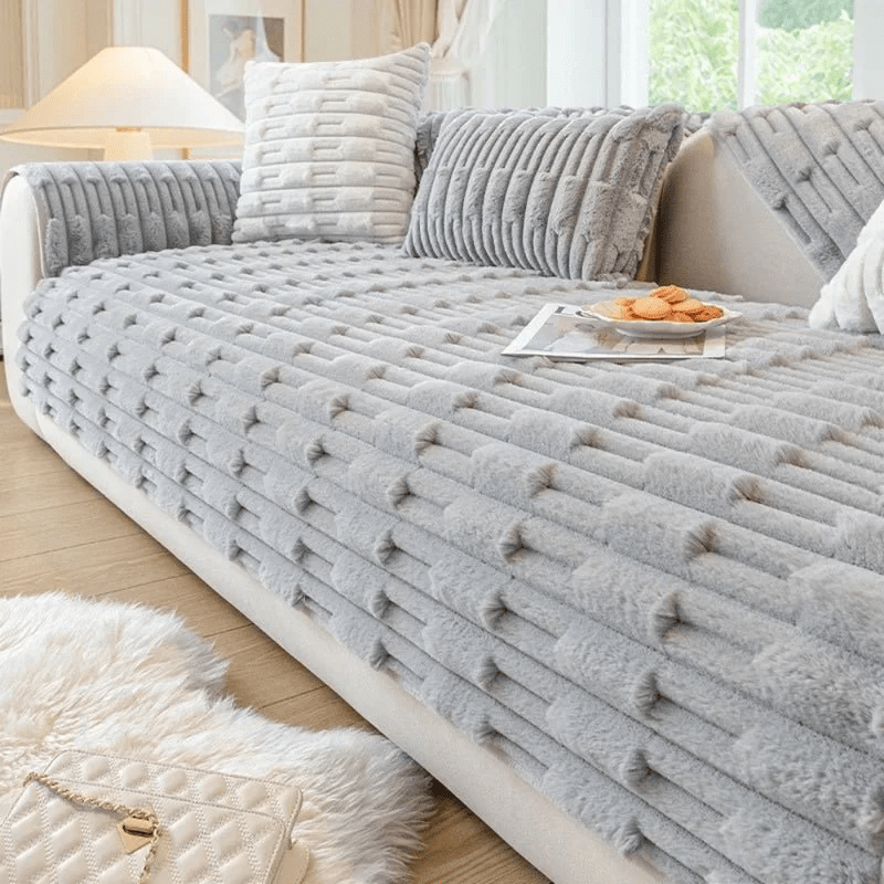 VelvetLuxe™ — Wrap Your Sofa in Irresistible Warmth and Plush Protection