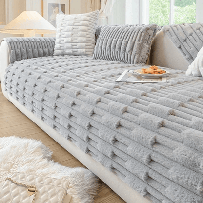 VelvetLuxe™ — Wrap Your Sofa in Irresistible Warmth and Plush Protection