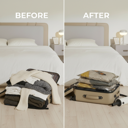 SkyVault™ — Instantly Slash Luggage Bulk and Travel Stress-Free