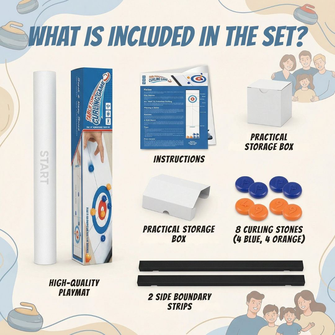 FluxCurl™ Mini Curling Set — Ignite Sharp Focus and Unforgettable Family Showdowns