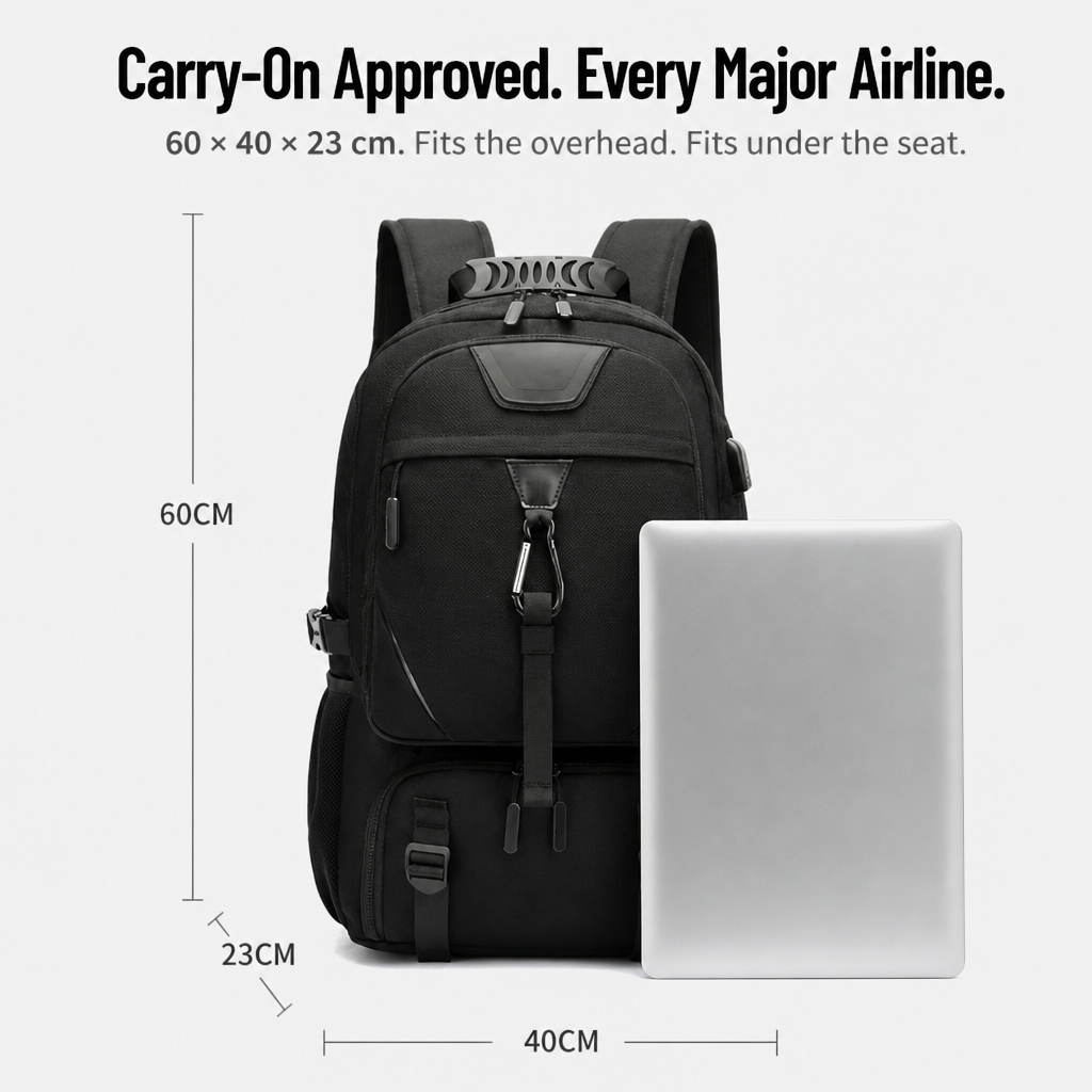 VeriTrek™ Expandable Backpack — Travel Light, Expand Space, Conquer Every Trip with Confidence