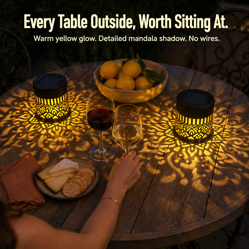 LunaAura™ — Turn Your Nights into Captivating Solar-Powered Mandala Enchantment