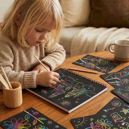 SpectraSwipe™ — Ignite Your Creativity and Melt Stress with Every Mess-Free Scratch