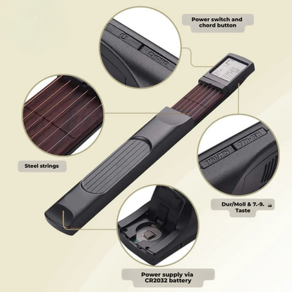 StrumEase™ — Ignite Your Guitar Skills Anytime, Anywhere, Silence Included