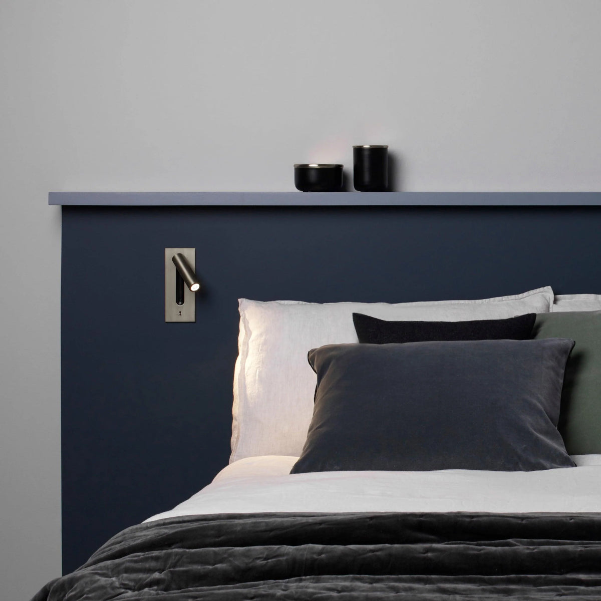 Contemporary Wall-Mounted Bedside Lamp with Adjustable LED Light
