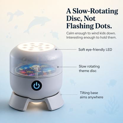 AquaLume™ — Soothe Restless Sleep with a Living Underwater Light Display