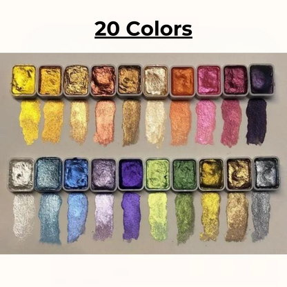 SolaraShine™ Metallic Pigments — Ignite Your Art with Irresistible, Mirror-Like Radiance