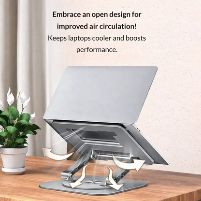 FlowLift™ Stand — End Neck Pain and Boost Focus with Effortless 360° Comfort