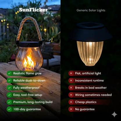 BlazeAura™ — Ignite Endless Evenings with Safe, Sun-Powered Firelight