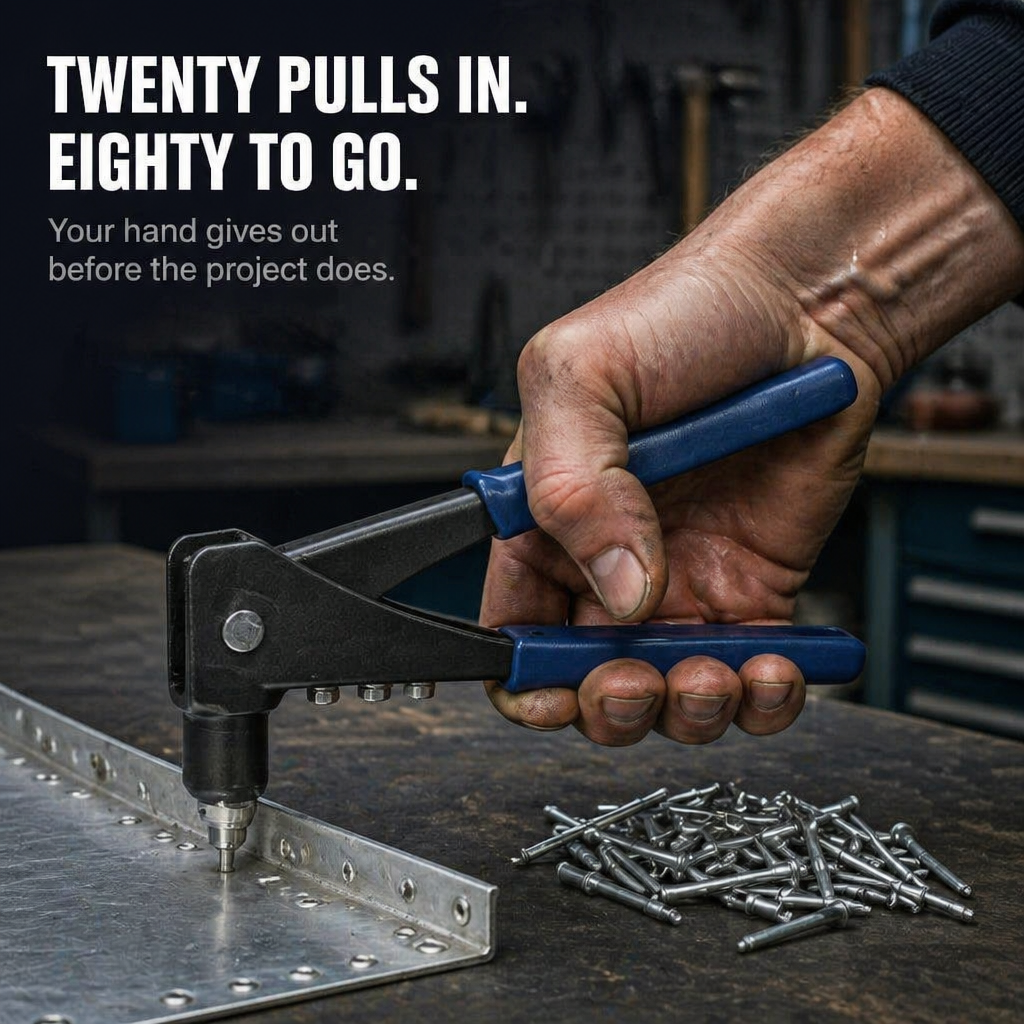 DrillForce™ — Turn Your Drill Into a Rivet-Pulling Powerhouse That Ends Hand Fatigue