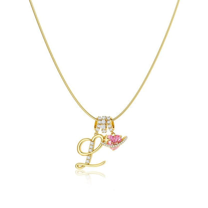 AuraNest™ 3-Layer Initial Necklace — Wear Your Story in Radiant Gold and Effortless Elegance