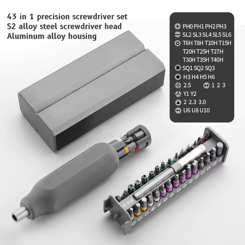 Precision Screwdriver Set 46 In 1 Magnetic S2 Steel
