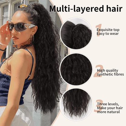 LuxiFemme™ — Unlock Instant Volume and Confidence with Effortless, Flawless Ponytails