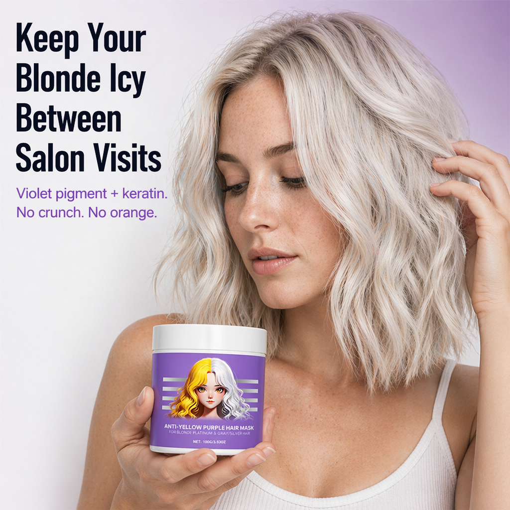 VioletLock™ — Eliminate Brassy Yellow, Deep Condition & Maintain Cool Blonde Between Salons