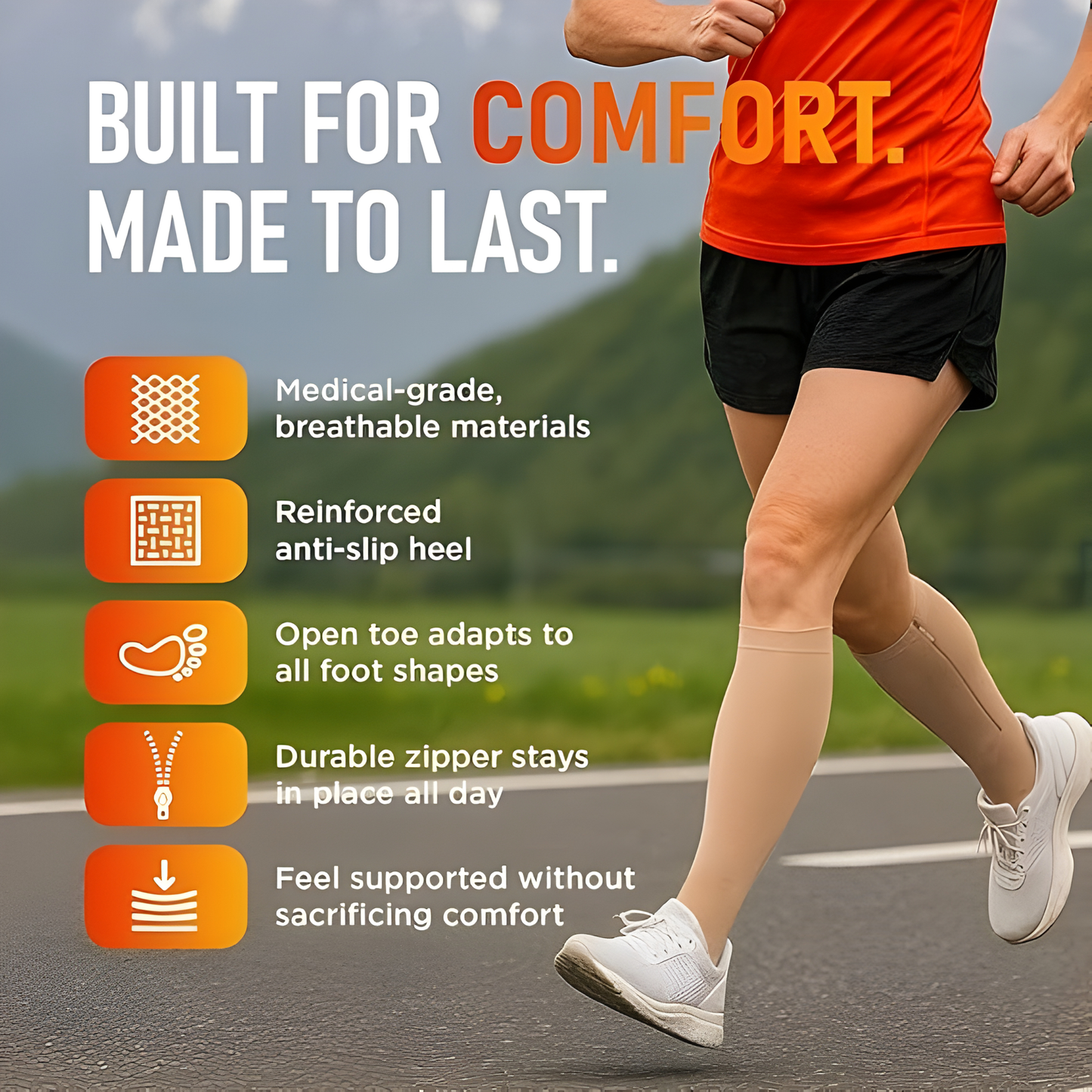 RevitaStride™ — Slip On Comfort That Energizes Legs All Day Long