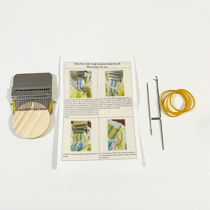 WeaveCraft™ Mini Loom — Transform Your Worn-Out Clothes into Stunning Creations Instantly