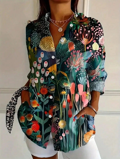 LumiraFlow™ Blouse — Unleash Bold Confidence with Every Wear and Never-Fade Comfort