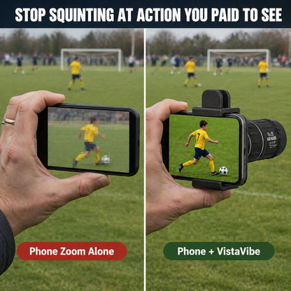 VistaVibe™ — View Sports, Wildlife, and Concerts 16x Closer Right From Your Pocket