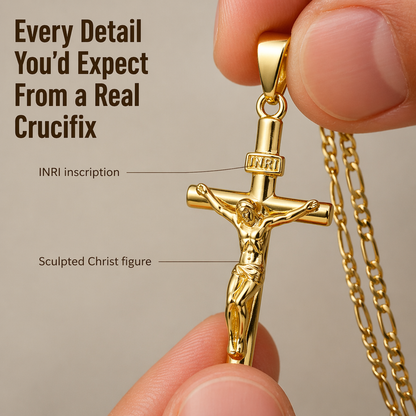 SolaraFaith™ — Sport a Crucifix That Won't Fade, Break, or Stain Your Skin Green