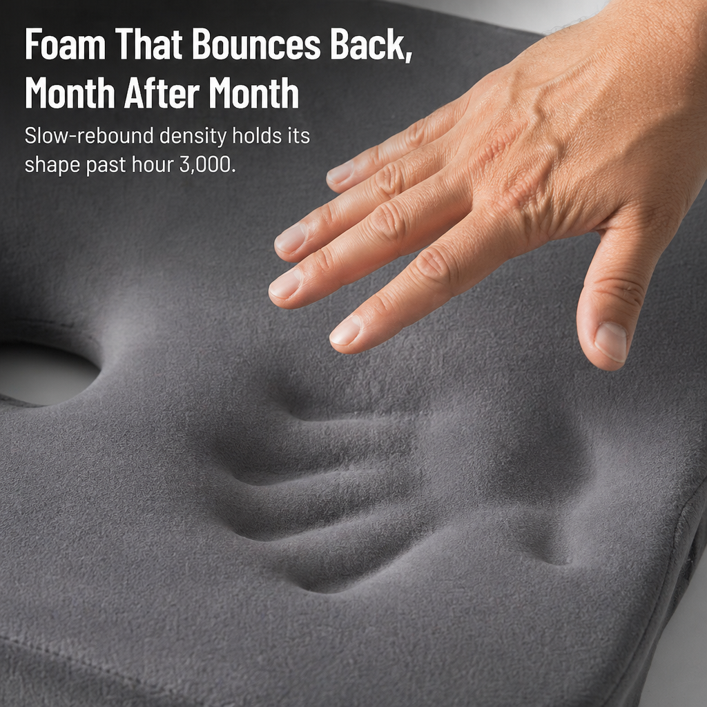 RelievEase™ — Experience Unmatched Tailbone Relief That Keeps You Comfortable All Day