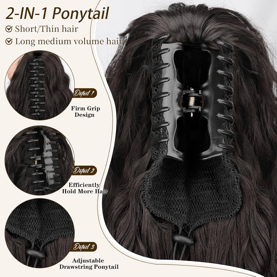 LuxiFemme™ — Unlock Instant Volume and Confidence with Effortless, Flawless Ponytails