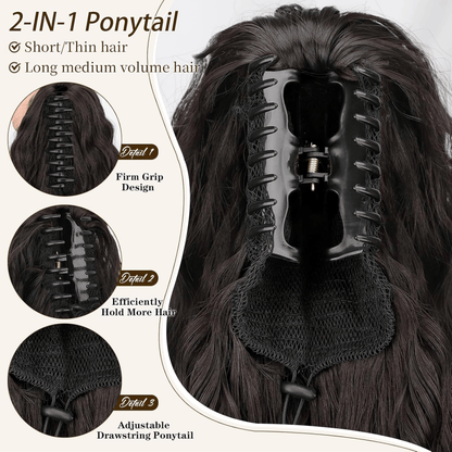 LuxiFemme™ — Unlock Instant Volume and Confidence with Effortless, Flawless Ponytails