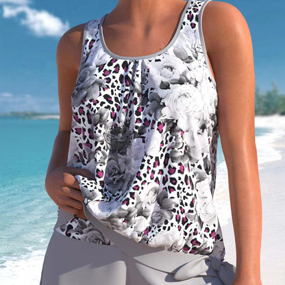 LumaWave™ Tankini Set — Unleash Bold Curves and Effortless Beach Confidence