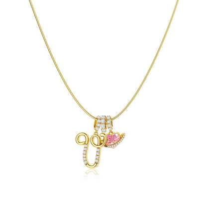 AuraNest™ 3-Layer Initial Necklace — Wear Your Story in Radiant Gold and Effortless Elegance