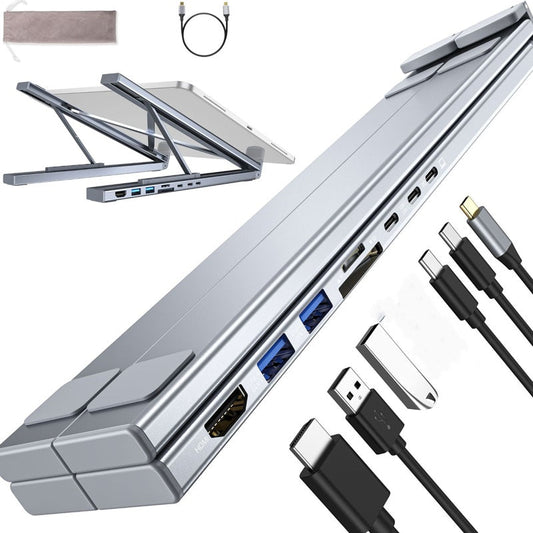 VoltEdge™ Hub Stand — Command Your Desk with Power, Clarity, and Pain-Free Focus