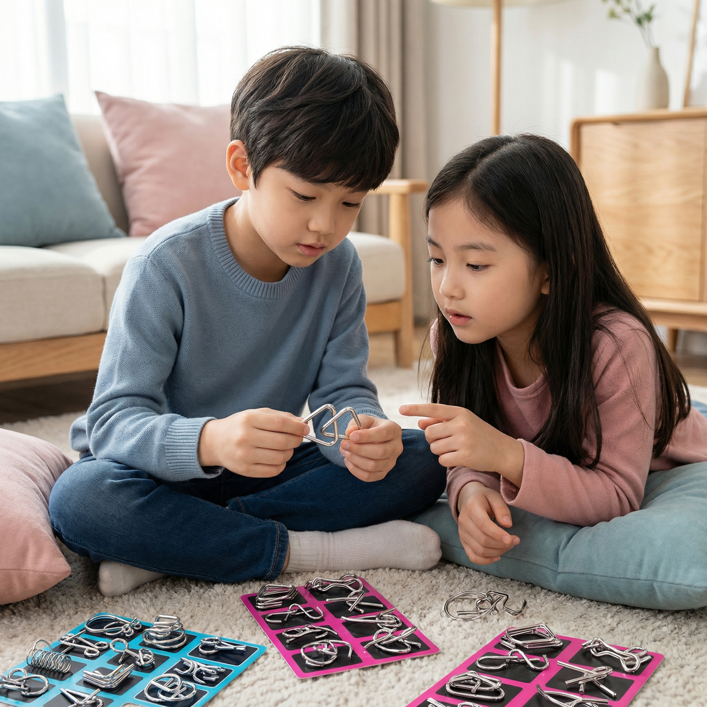 NeuroLuxe™ Metal Ring Puzzle Set — Ignite Your Mind Anytime, Anywhere, and Crush Every Challenge