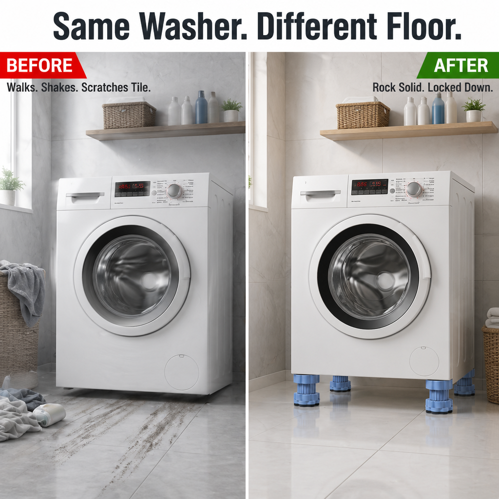TruBalánce™ — Halt Washer Movement, End the Vibration, Protect Your Floors
