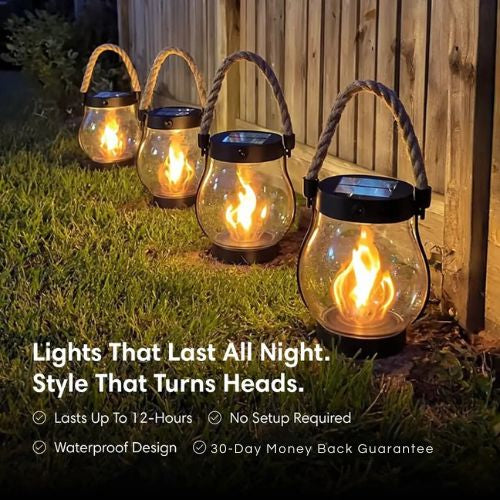 BlazeAura™ — Ignite Endless Evenings with Safe, Sun-Powered Firelight