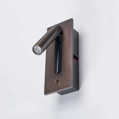 Contemporary Wall-Mounted Bedside Lamp with Adjustable LED Light