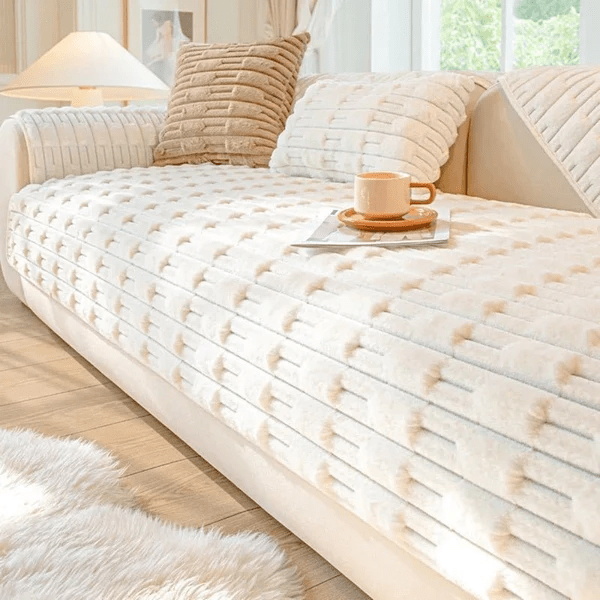 VelvetLuxe™ — Wrap Your Sofa in Irresistible Warmth and Plush Protection