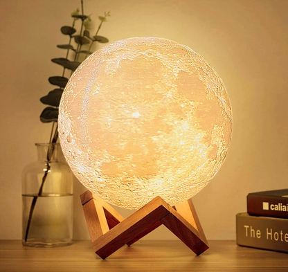 Wireless LED Rechargeable Table Lamp Magical Moon Lamp - Living Room | Nightstand Lamp
