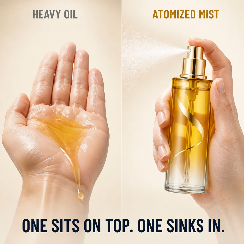 SilkaMist™ — Effortless Shine and Frizz-Free Softness Without the Greasy Roots